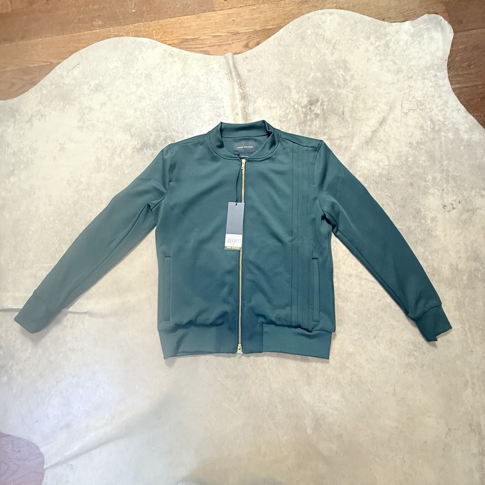 Good Counsel‎ Jacket Mens Size Medium Green Pippen Track Athleisure Preppy